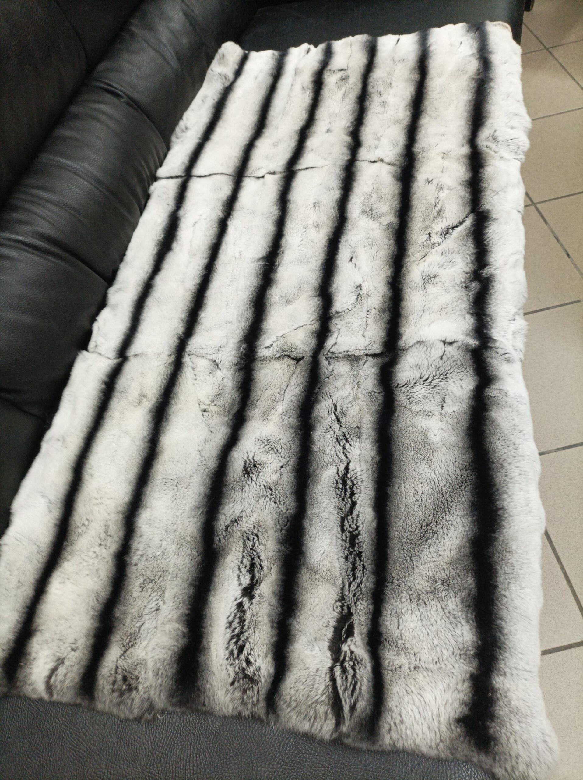 Real Rex Rabbit fur blanket throw, Home warmer - Image 3