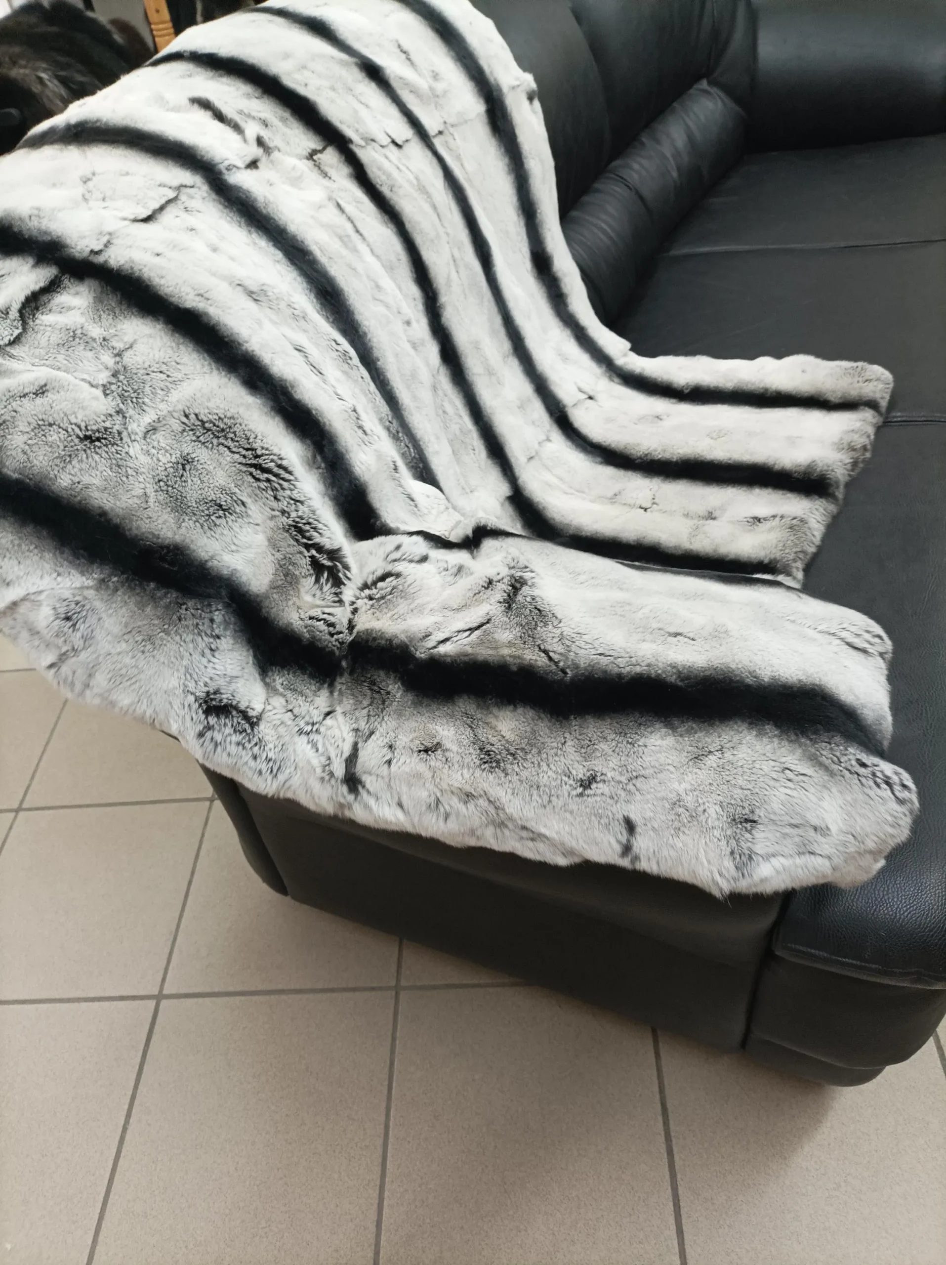 Fur blanket,Luxury Real Rex rabbit, throw blanket. - Image 7