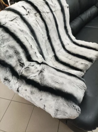 Fur blanket,Luxury Real Rex rabbit,  throw blanket.
