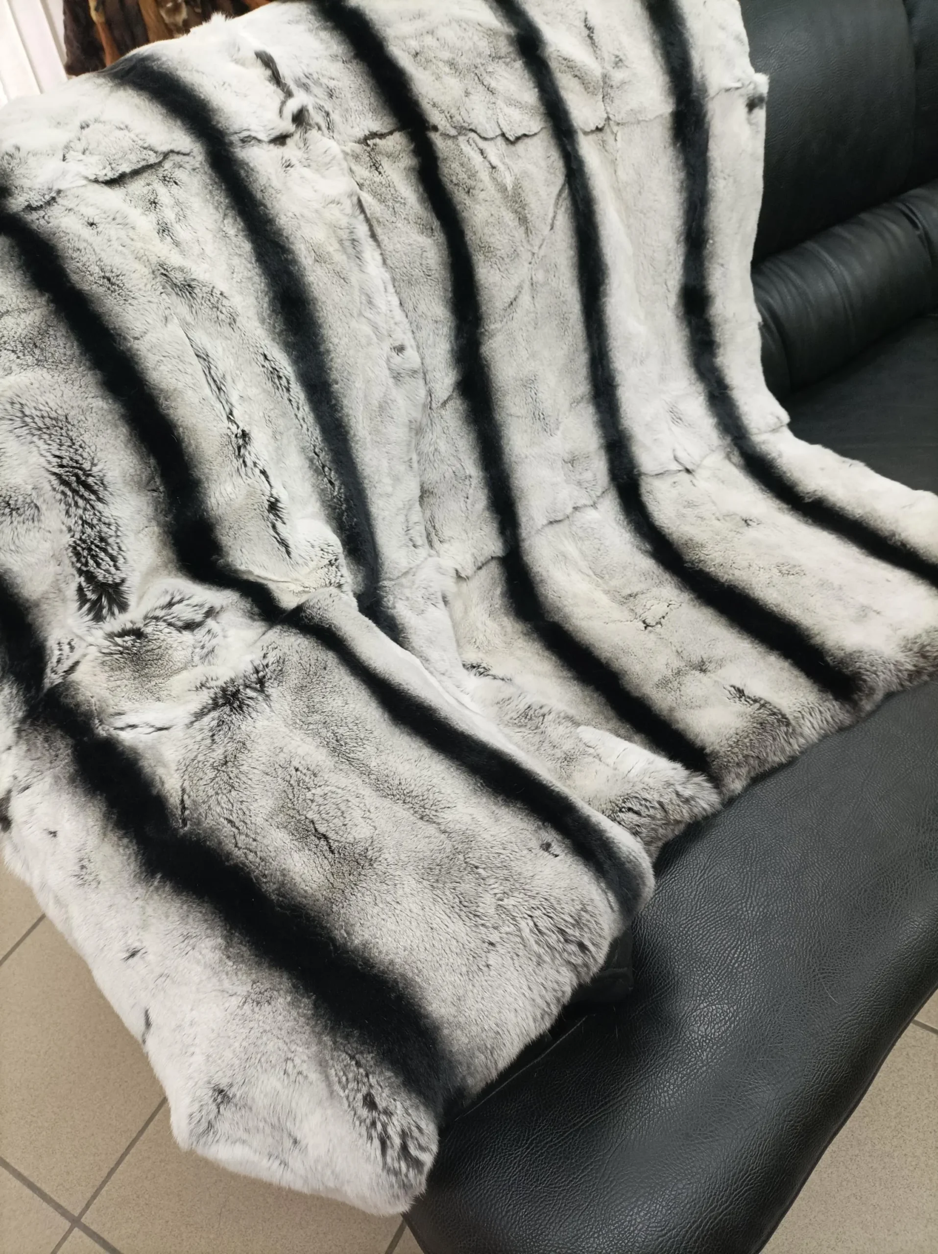 Fur blanket,Luxury Real Rex rabbit, throw blanket. - Image 3