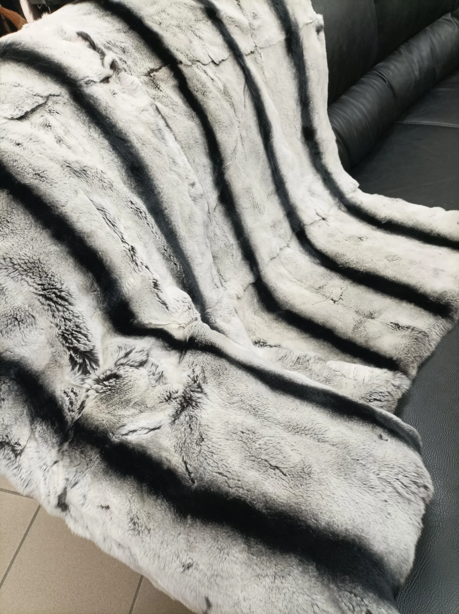 Fur blanket,Luxury Real Rex rabbit, throw blanket. - Image 4