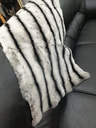 Real Rex Rabbit fur blanket throw, Home warmer