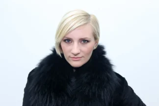 Black Finn Raccoon Fur Collar: Winter Coat Accessory
