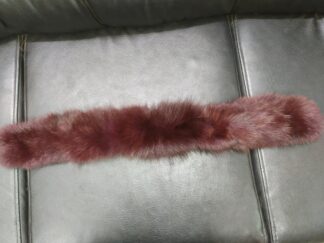 Real Bordo Fox quality fur trim for hood fluffy natural quality / coats Jackets accessorie.