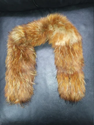 Finn Raccoon Fur Hood Trim: Kokali Fur Scarf, Coat Attachment