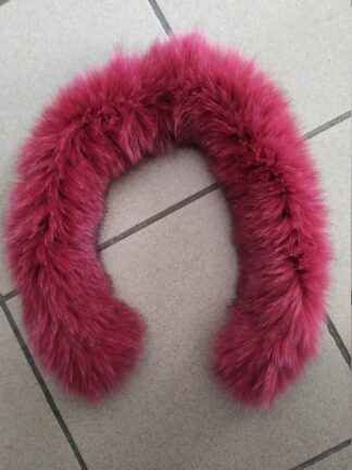 Real Fox Fur Hood Trim: Fluffy Fur Collar Scarf (73cm)
