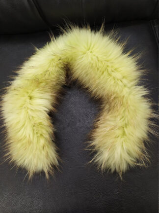 Finn Raccoon Fur Hood Trim: Coat Collar Scarf (73cm)