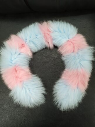 Real Fox Fur Hood Trim: Sew-On Fur Scarf, 73cm