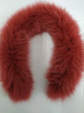 Real Fox Fur Hood Trim: Sew-On Fur Scarf, 73cm