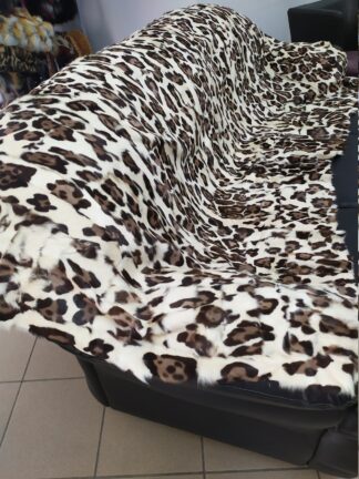 Real Goat fur blanket throw leopar, Home warmer