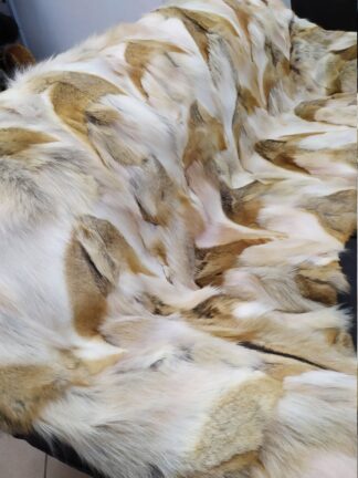 Real Coyote fur blanket, Home warmer