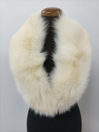 Fur collar, fox fur collar, realFur collar,Ecru color , coat winter accessories