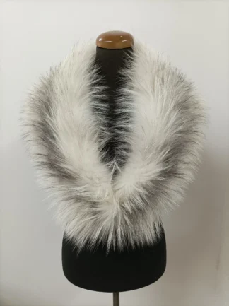Large Fur collar, fox fur collar, realFur collar,Platinum color , coat winter accessories