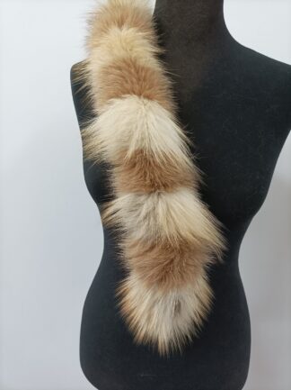 Fur hood trim, real fox hood trim, fur collar, multicolor, fox fur hood trim, fur scarf.