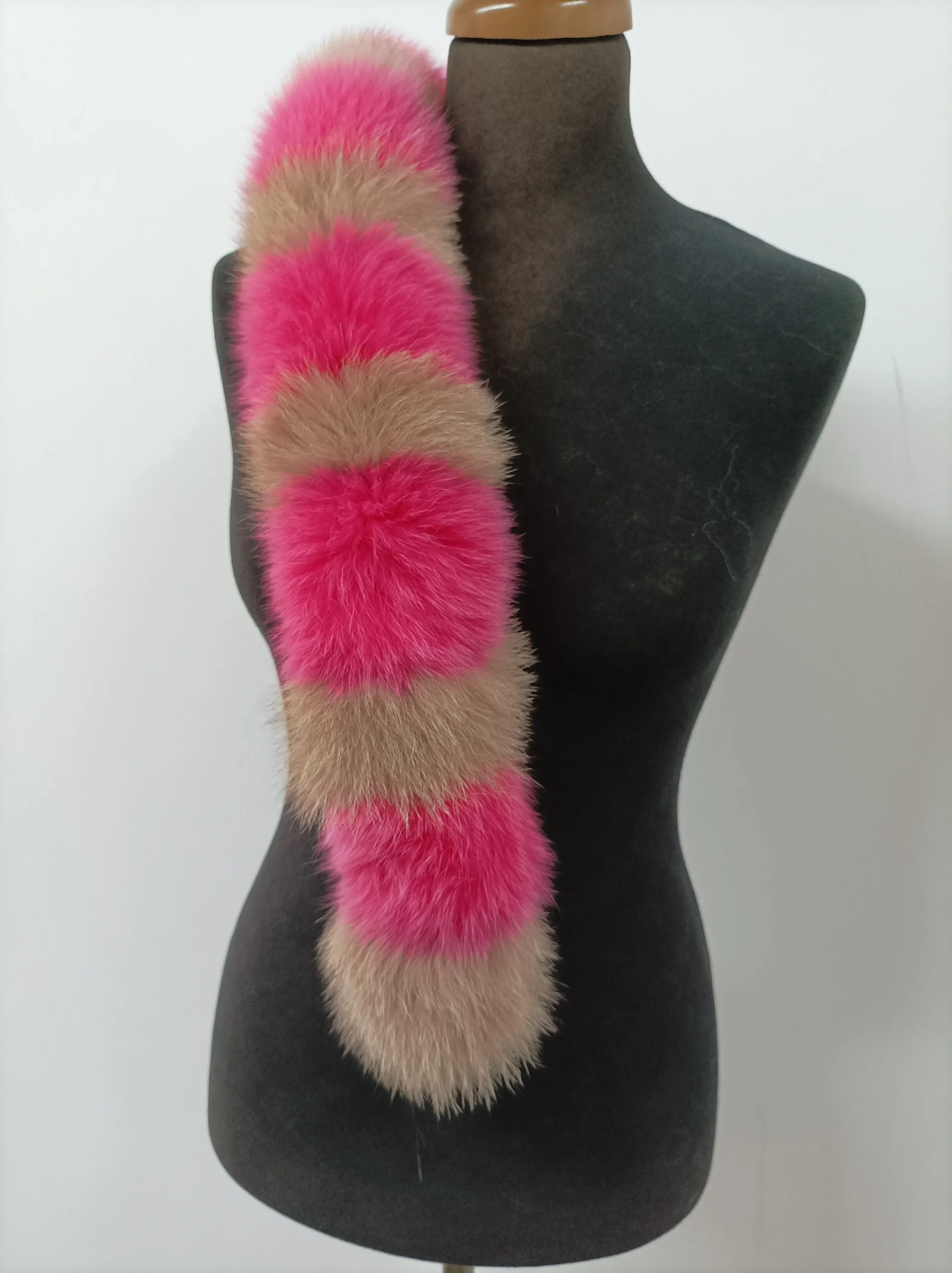 Fur hood trim, real fox hood trim, fur collar, multicolor, fox fur hood trim, fur scarf.