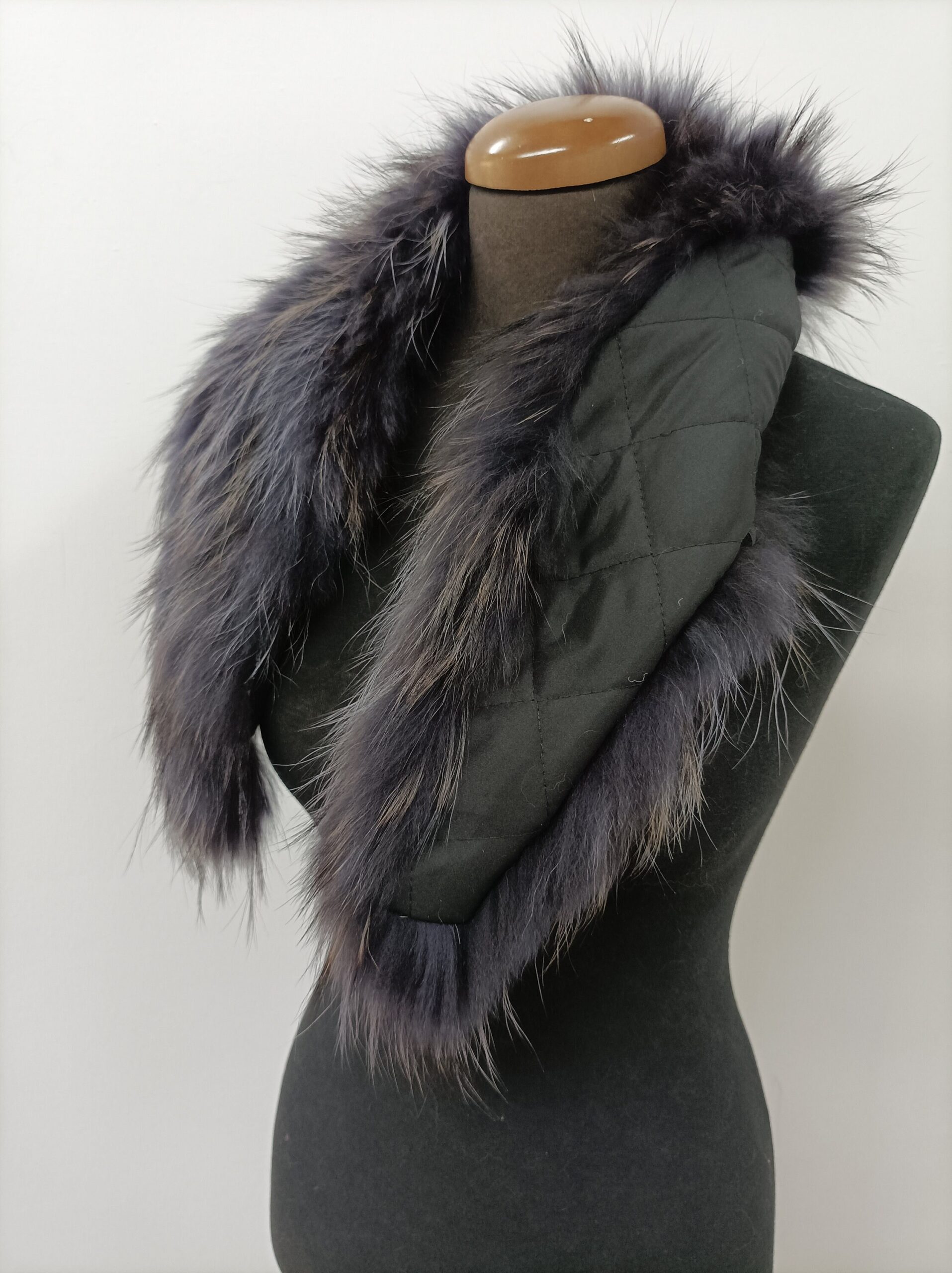 Fur collar, Finn raccoon high quality fur collar , coat winter accessories - Image 3
