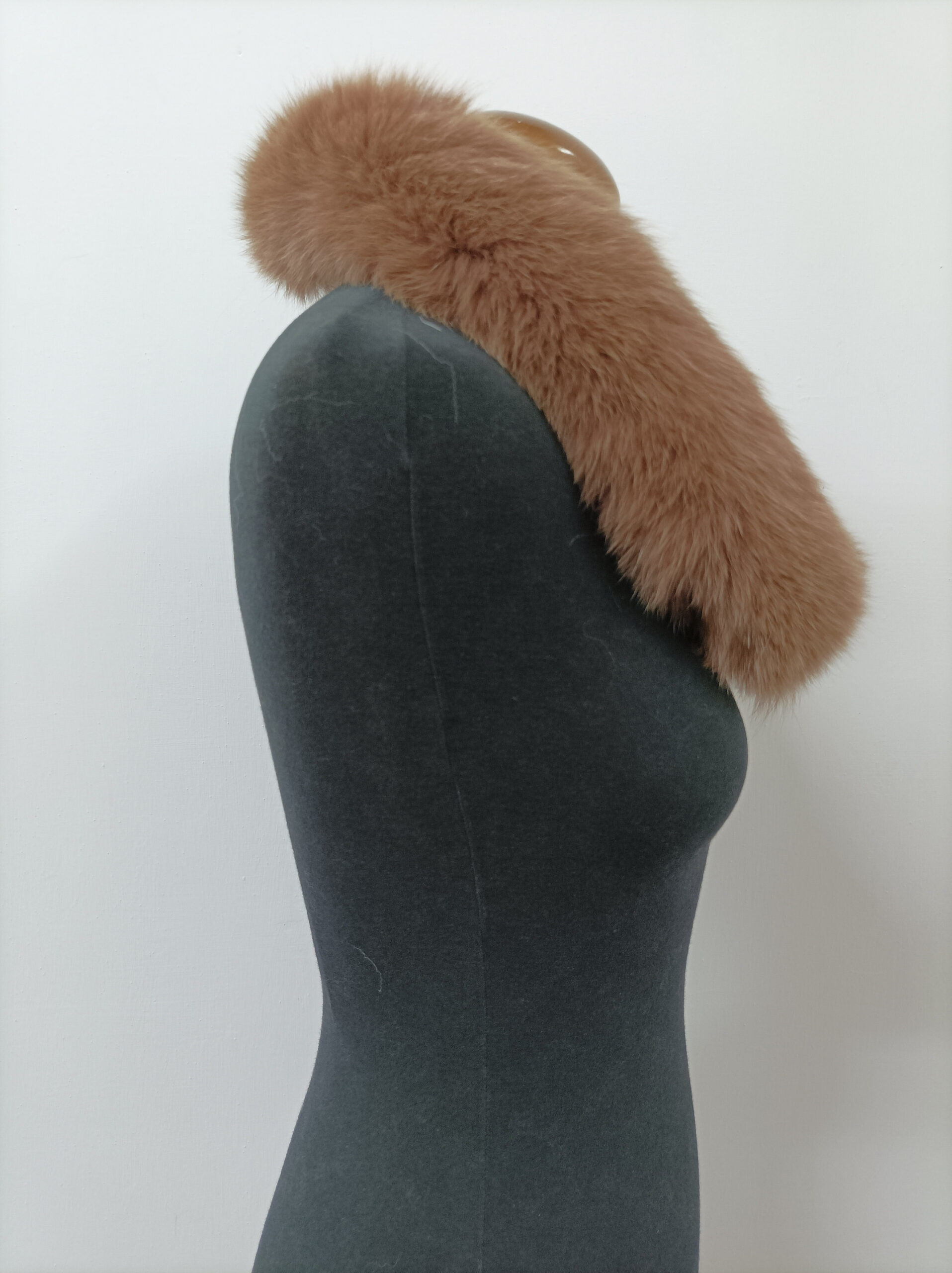 Real Fox Fur Hood Trim - Brown Fur Scarf Collar - Image 2