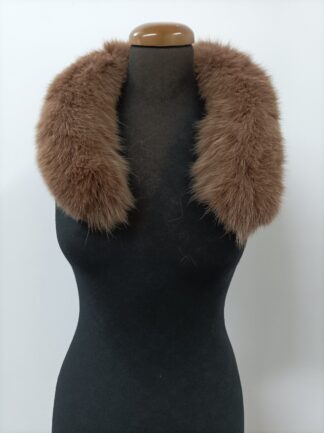 Real Fox Fur Hood Trim - Brown Fur Scarf Collar