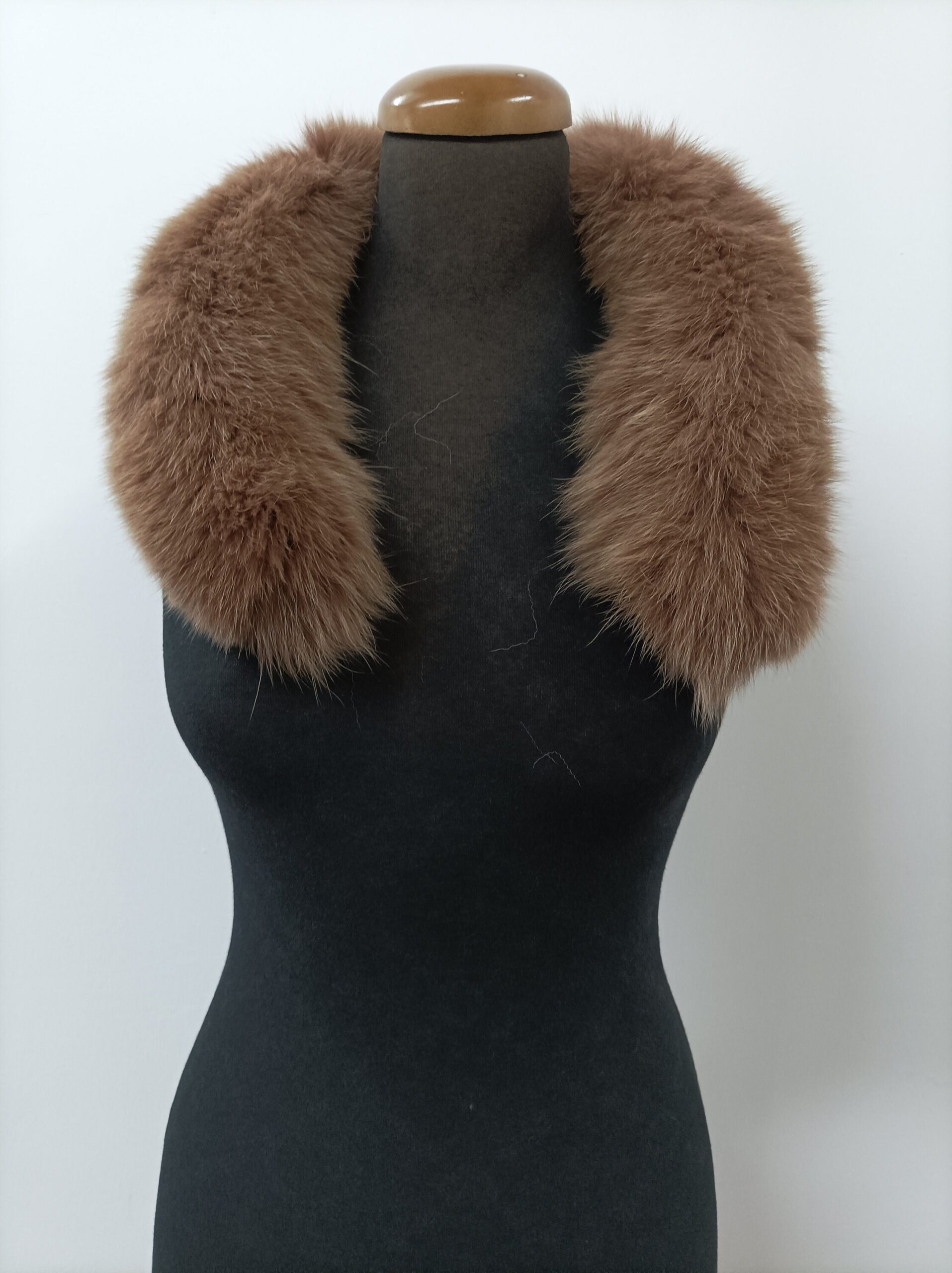 Real Fox Fur Hood Trim - Brown Fur Scarf Collar