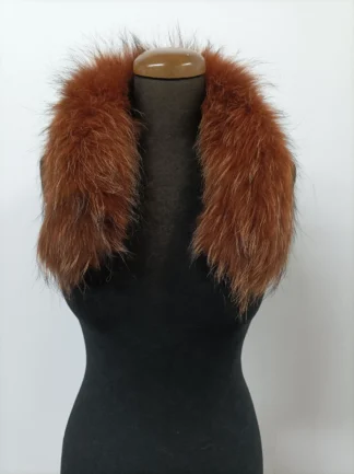 Fur hood trim, real finn raccoon hood trim,Keramidi color, fur collar,  fur hood trim, fur scarf.