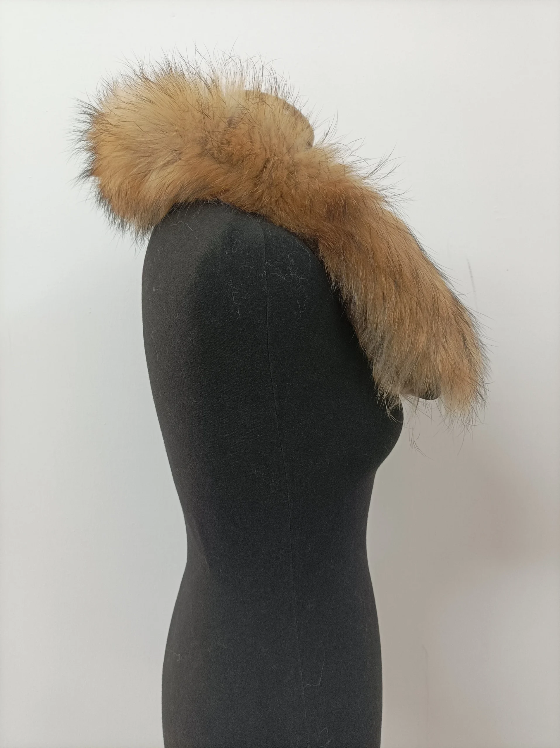 Fur hood trim, real finn raccoon hood trim,natural color, fur collar, fur hood trim, fur scarf. - Image 5