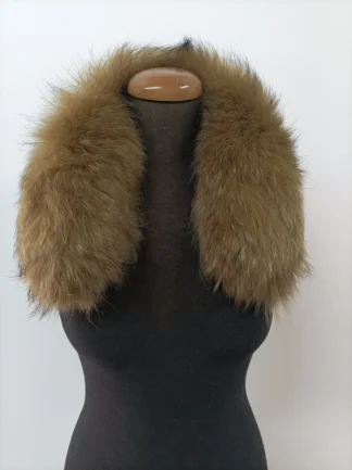Fur hood trim, real finn raccoon hood trim,green color, fur collar,  fur hood trim, fur scarf.