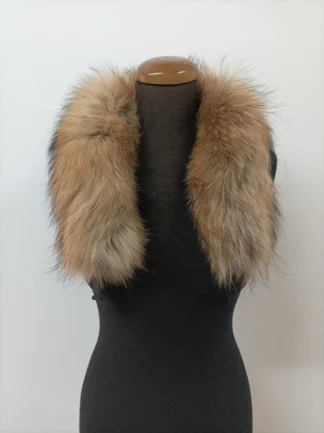 Fur hood trim, real finn raccoon hood trim,natural color, fur collar,  fur hood trim, fur scarf.