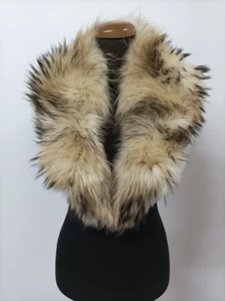Fur collar, Fin raccoon fur collar, Real fur collar, golden collor