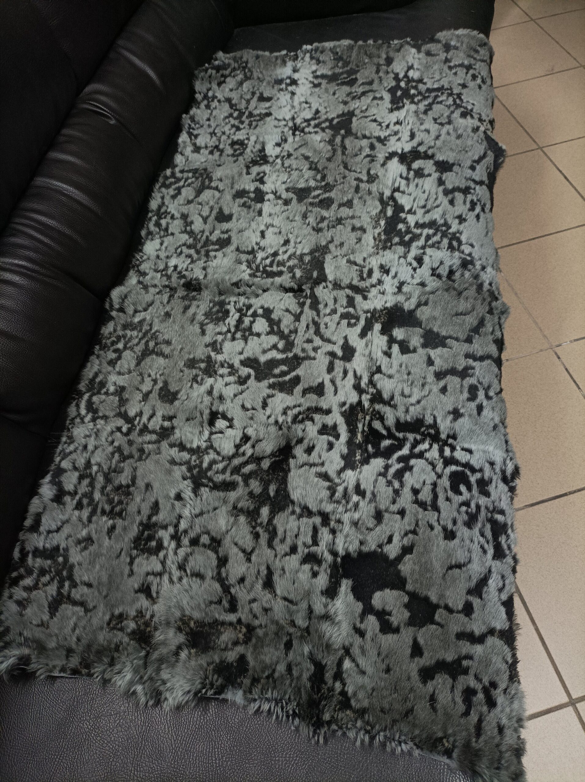 Real Rabbit fur blanket throw , Home warmer - Image 3