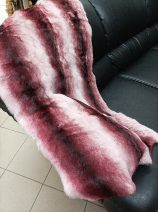 Real Rabbit fur blanket throw, Home warmer