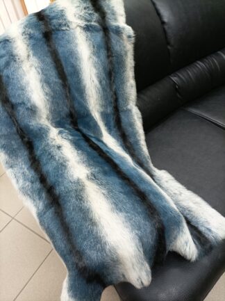 Real Rabbit fur blanket throw, Home warmer