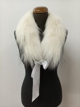Fur collar, fox high quality fur fox collar platinum color, coat winter accessories