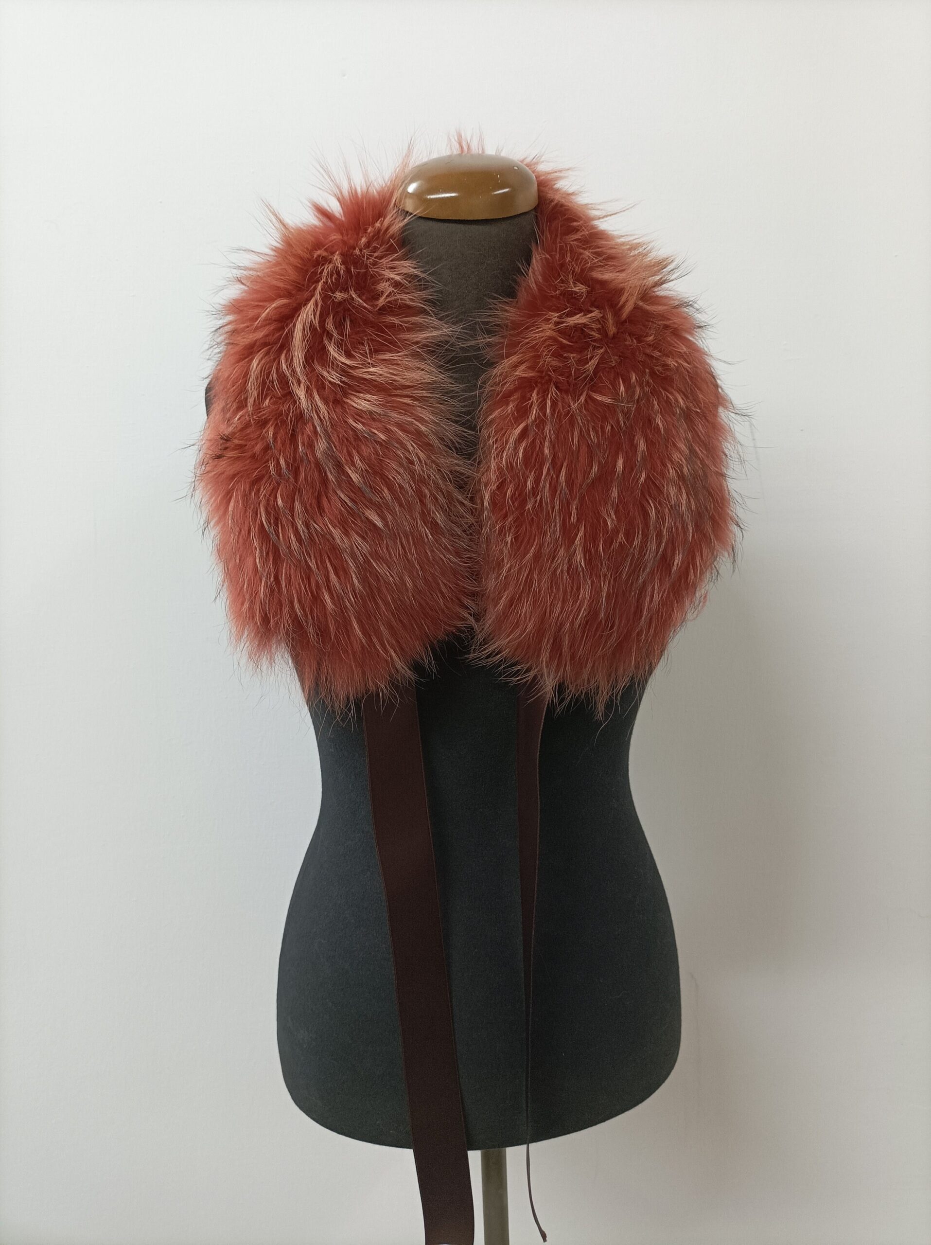 Fur collar,finn raccoon high quality, fur collar ,keramidi color, coat winter accessories - Image 3
