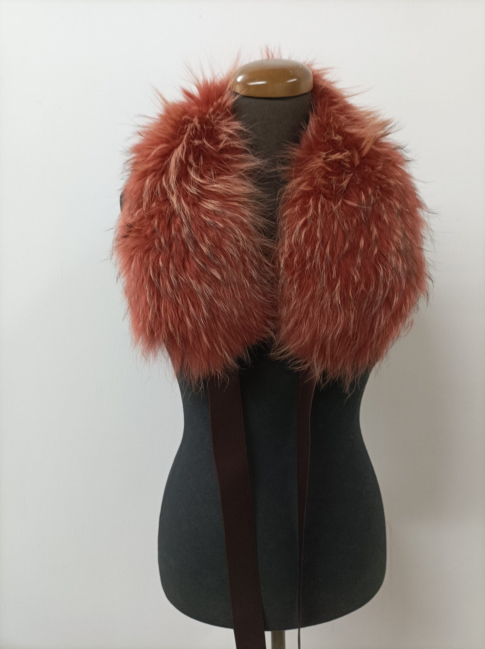 Fur collar,finn raccoon high quality, fur collar ,keramidi color, coat winter accessories - Image 5