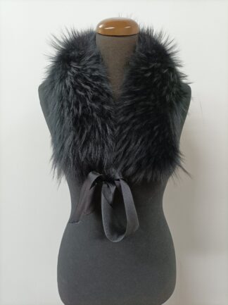 Fur collar,finn raccoon high quality, fur  collar ,black color,  coat winter accessories