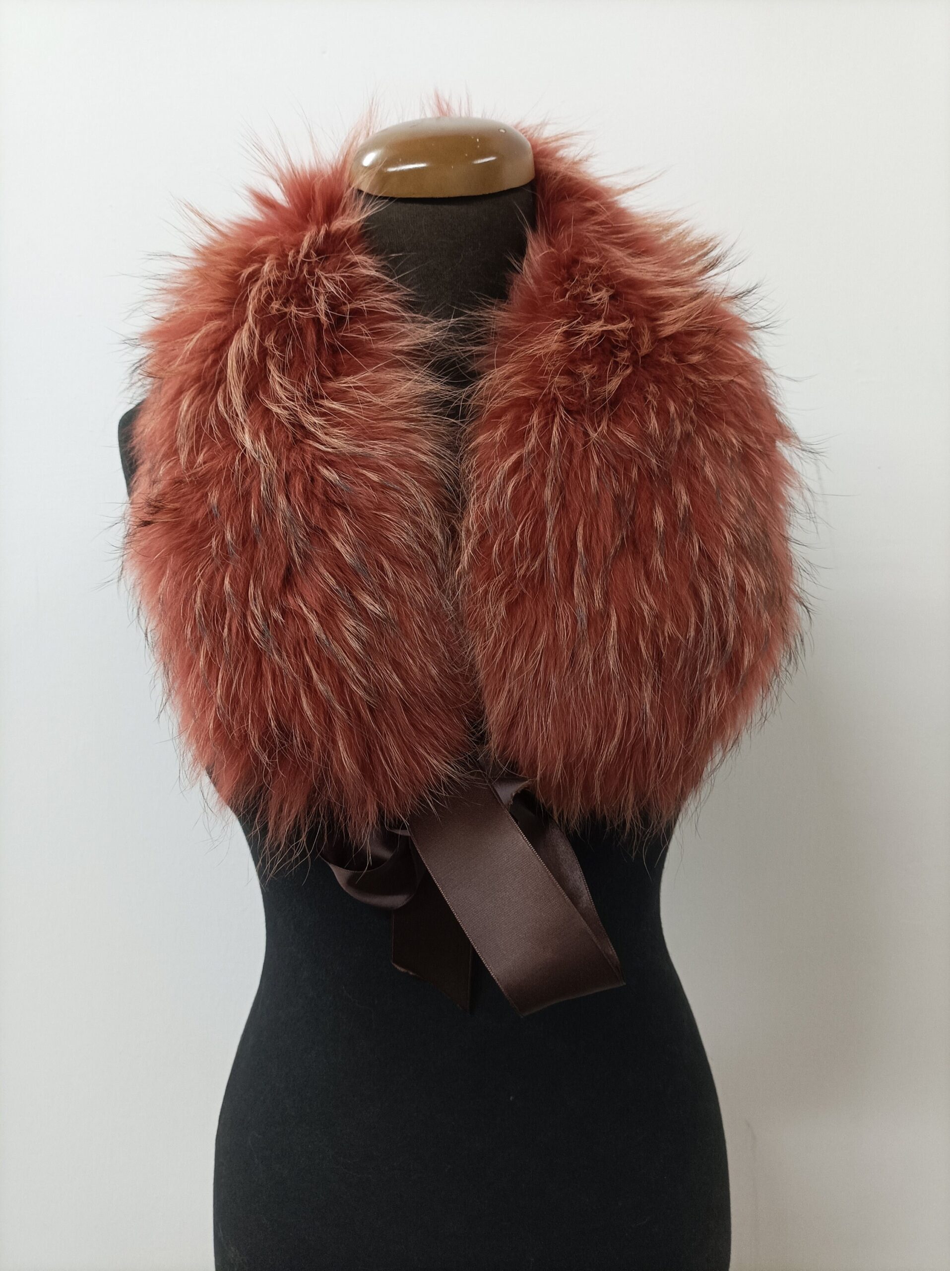 Fur collar,finn raccoon high quality, fur collar ,keramidi color, coat winter accessories - Image 6