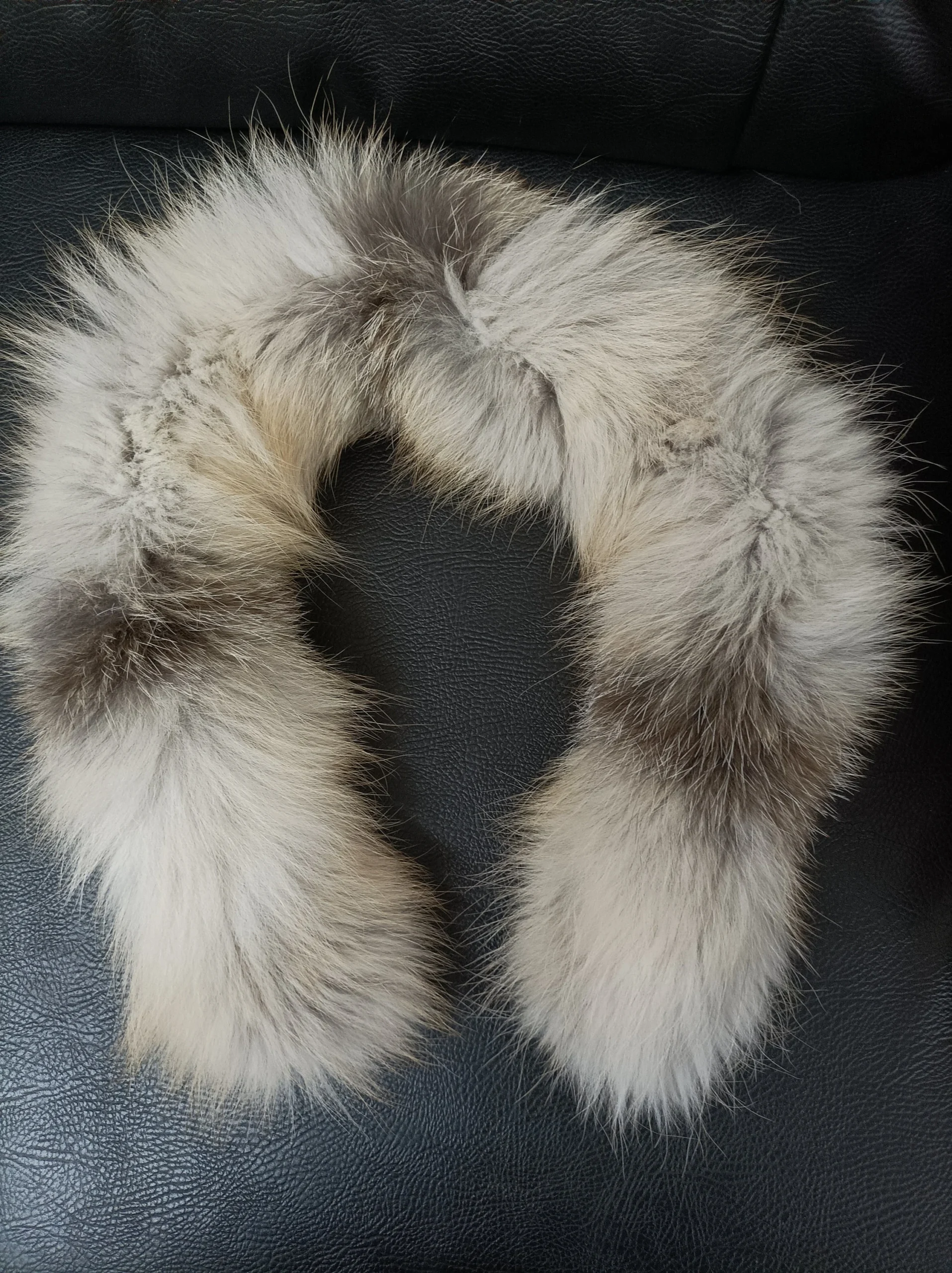 Fur hood trim, real fox hood trim, fur collar, golden color, fox fur hood trim, fur scarf. - Image 6