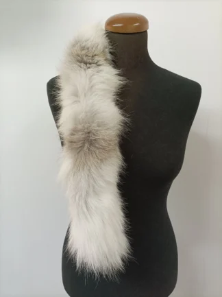 Real Fox Fur Hood Trim: Fluffy Fur Collar, Scarf (73cm)