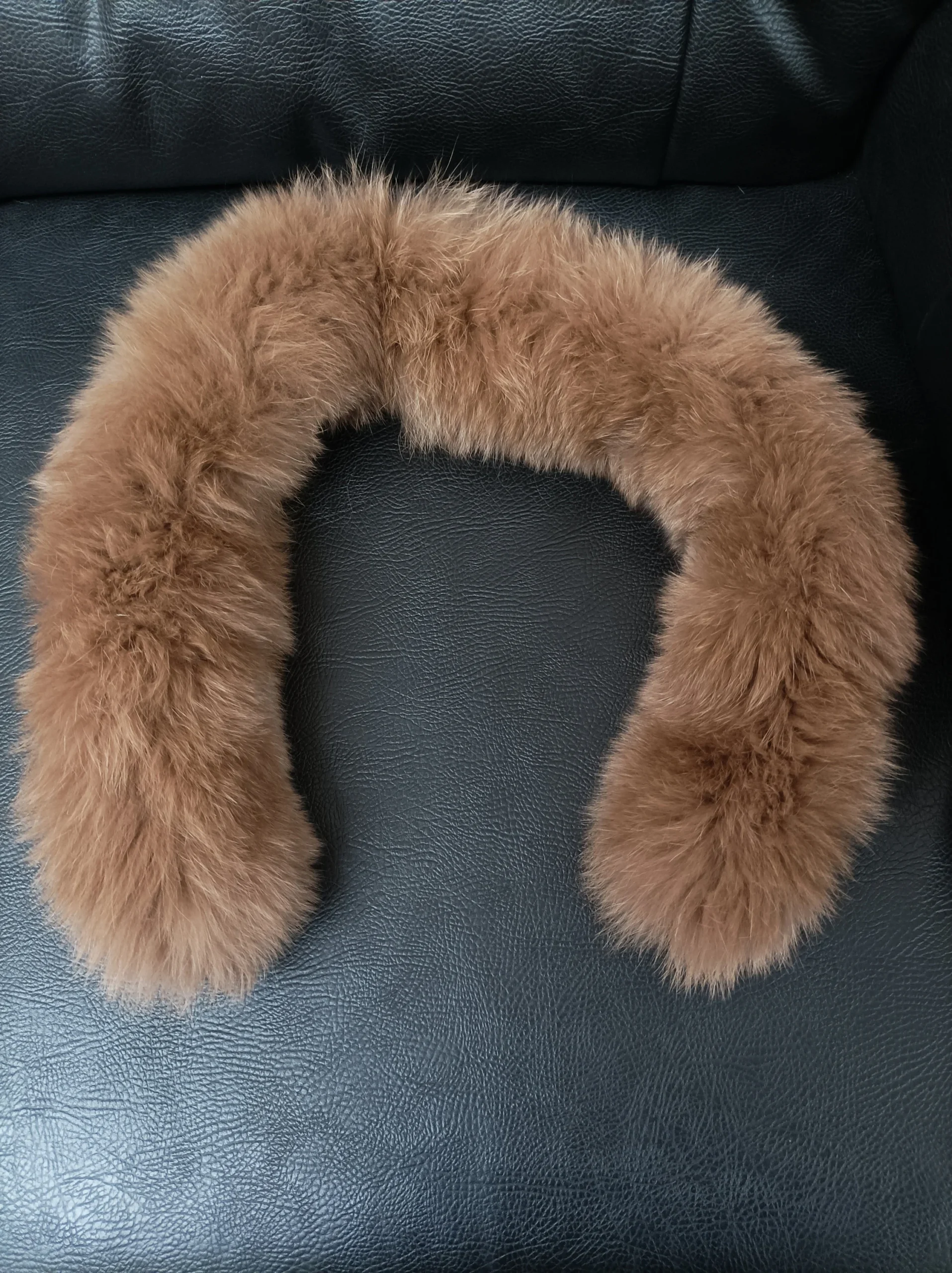 Fur hood trim, real fox hood trim, fur collar, fox fur hood trim, fur scarf. - Image 9