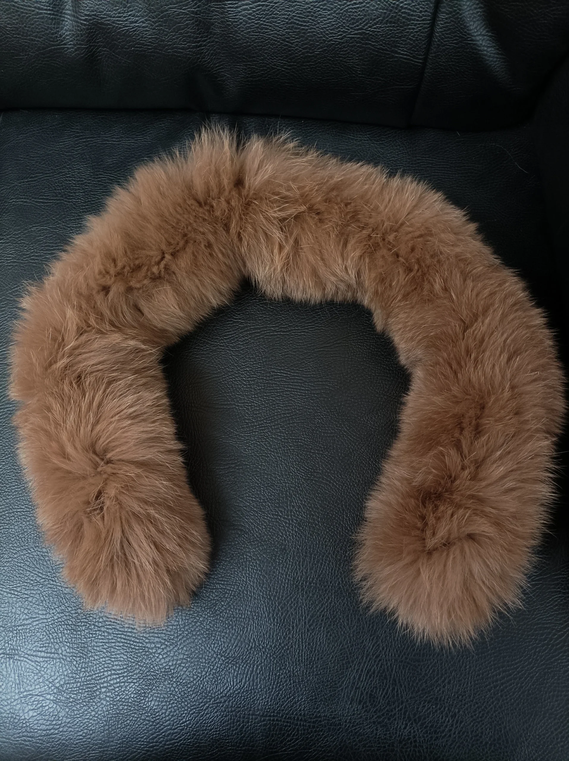 Fur hood trim, real fox hood trim, fur collar, fox fur hood trim, fur scarf. - Image 7