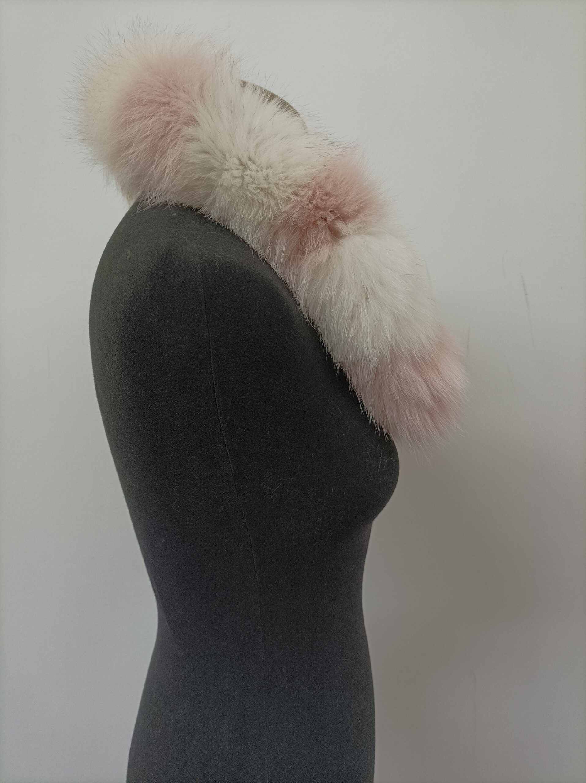 Real Fox Fur Hood Trim: Multicolor Fur Scarf (73cm) - Image 3