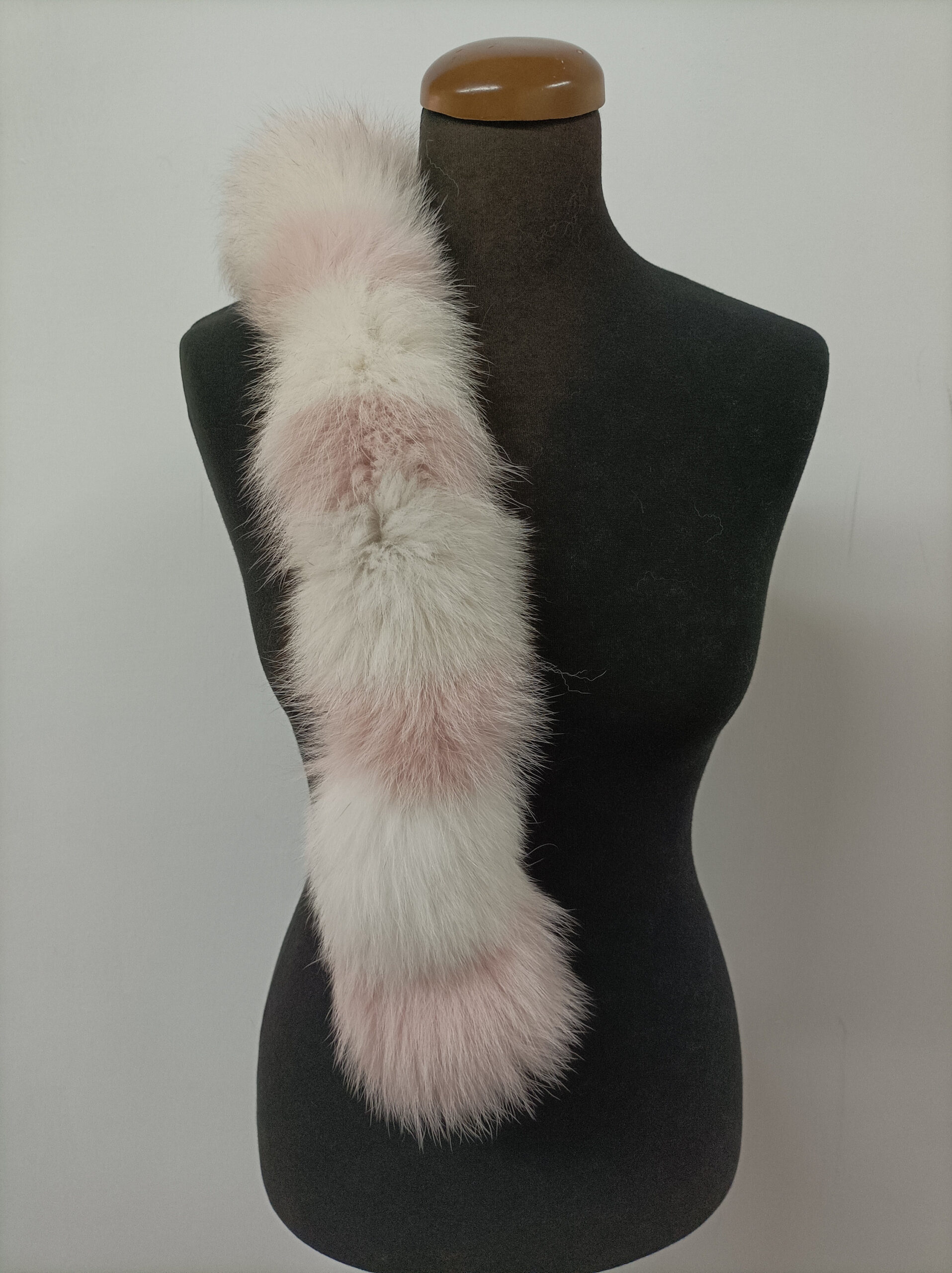 Real Fox Fur Hood Trim: Multicolor Fur Scarf (73cm) - Image 5