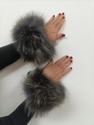 Real Fur Finn Raccoon cuffs with elastic on top/ Winter accessories