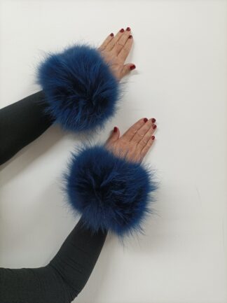 Real Fur Finn Raccoon cuffs with elastic on top/ Winter accessories