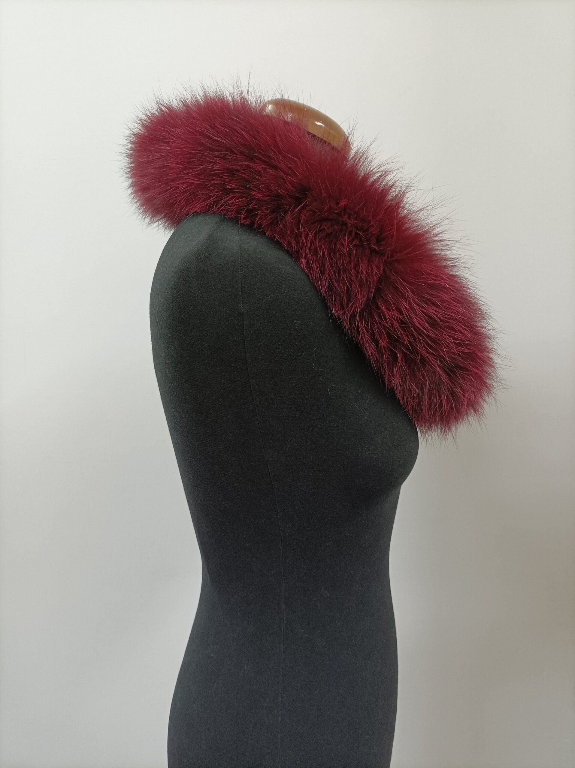 Bordo Fox Fur Hood Trim: Real Fur Collar Scarf - Image 2