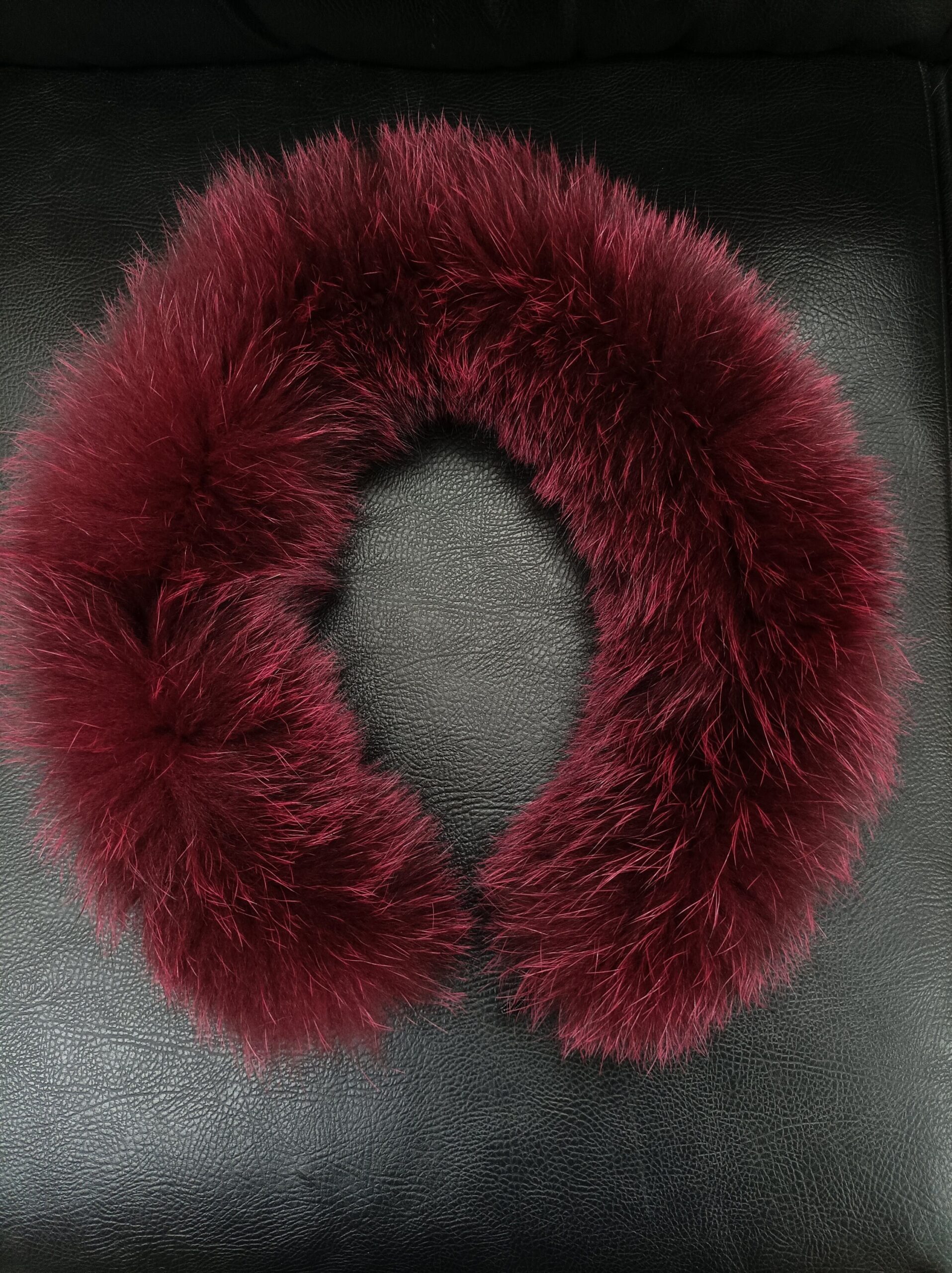 Bordo Fox Fur Hood Trim: Real Fur Collar Scarf - Image 3