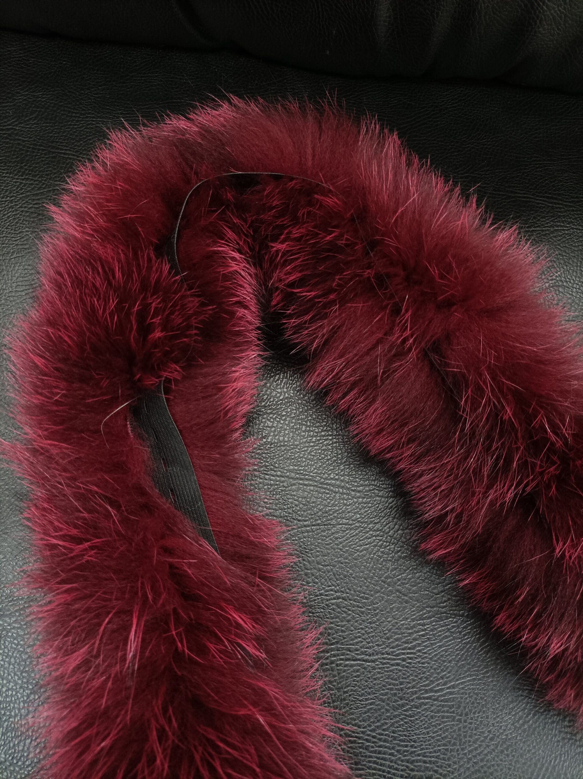 Bordo Fox Fur Hood Trim: Real Fur Collar Scarf - Image 4