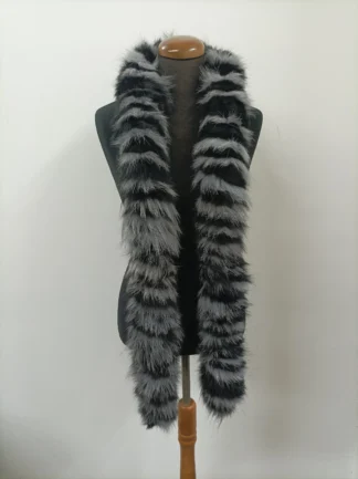 Fur fox multicolor long scarf fluffy and thick quality.