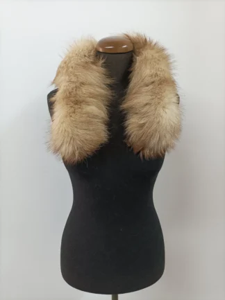 Real Fox Fur Hood Trim: Fluffy Coat Collar, Fur Scarf (73cm)