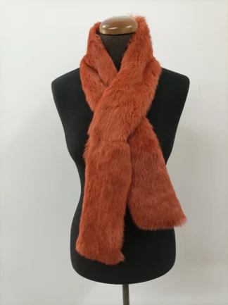 Rabbit Fur Scarf: Unisex Winter Accessory